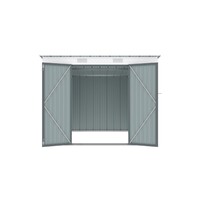 Riwall PRO RMSP 6x8 Anthracite - zahradní domek kovový 2,4 x 1,8 m s pultovou střechou antracit