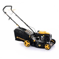 Riwall PRO RPM 4235 - multifunkční travní sekačka 3 v 1 s benzinovým motorem a pojezdem