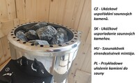 Saunová kamna KARIBU 3,6 KW (71313) s externím dig. ovladačem LG1917