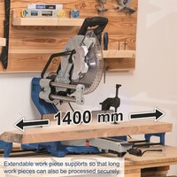 Scheppach HM 305 SL - pokosová pila s potahem a laserem
