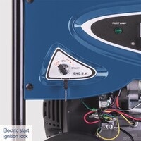 Scheppach SG 7300 - Rámová elektrocentrála 5500 W s regulací AVR a elektrostartem