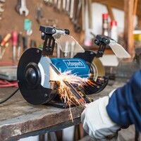 Scheppach SM 150 LB - dvoukotoučová bruska ( kotouč / kartáč )