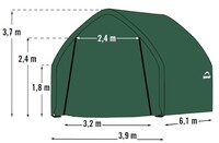 ShelterLogic  Plachtová garáž 3,9x6,1 m - 62730EU