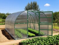 Skleník LANITPLAST KYKLOP2 3x4 m PC 8 mm zelený LG4378