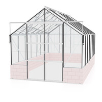 Skleník VITAVIA CASSANDRA 11500 čiré sklo 3 mm stříbrný LG4417