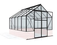 Skleník VITAVIA CASSANDRA 8300 čiré sklo 3 mm černý LG4414