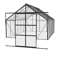 Skleník VITAVIA CASSANDRA 9900 čiré sklo 3 mm černý LG4416