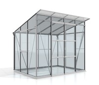 Skleník VITAVIA PLAYA 5900 sklo 3 mm + PC 6 mm stříbrný LG4129