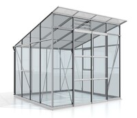 Skleník VITAVIA PLAYA 7600 sklo 3 mm + PC 6 mm stříbrný LG4131