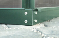 Skleník VITAVIA URANUS 6700 čiré sklo 3 mm zelený LG1040