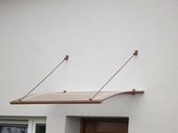 Stříška nad dveře LANITPLAST TURKUS 140/85 hnědá LG707