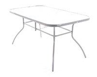  Stůl - VeGAS PATRICIA, hliník, sklo