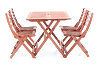 VeGA SET 4 - zahradní nábytek, tropické dřevo Meranti