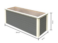 Vyvýšený záhon KARIBU HOCHBEET 282 (91550) terragrau LG1999