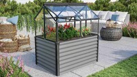 Vyvýšený záhon s pařeništěm VITAVIA GAIA JUMBO sklo 3 mm černý LG3739