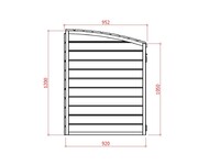 Zahradní úložný box LANITPLAST S751 LG2398