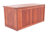 Zahradní úložný box - VICTORIA, tropické dřevo Meranti