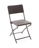 Židle - SPLIT SET 6, kov, umělý ratan